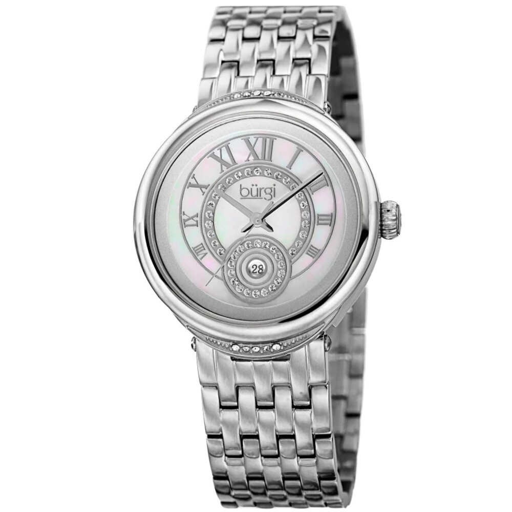 Burgi BUR164SS Mother of Pearl Dial Ladies Watch BUR164SS - Mother of Pearl (Cry